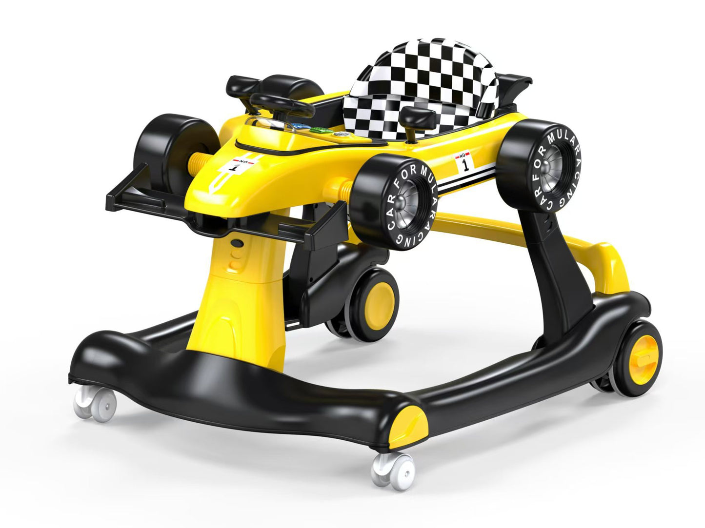 Multifunctional Baby Learning Walker with Anti-Rollover Design