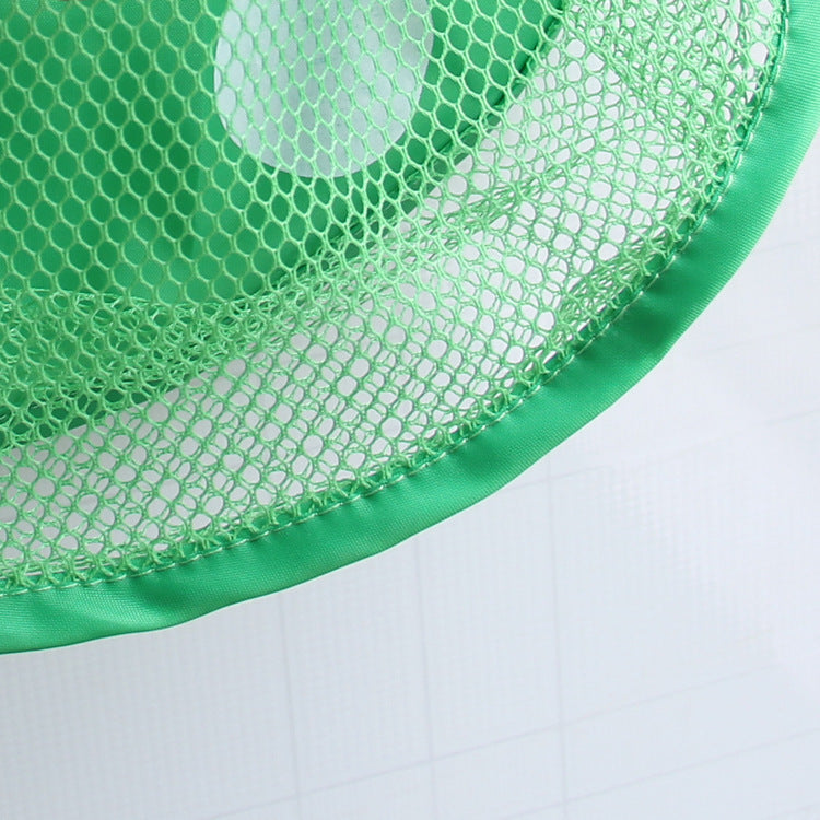 Mesh net holding bath toys