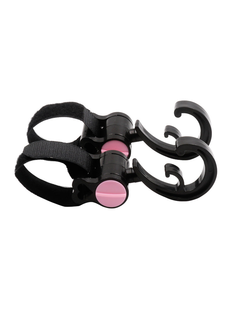 Pram hook fitted to stroller handle