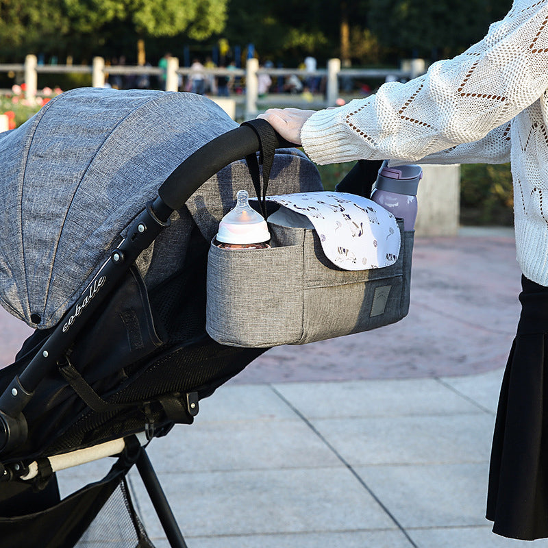 Stroller organizer bag with cup holders