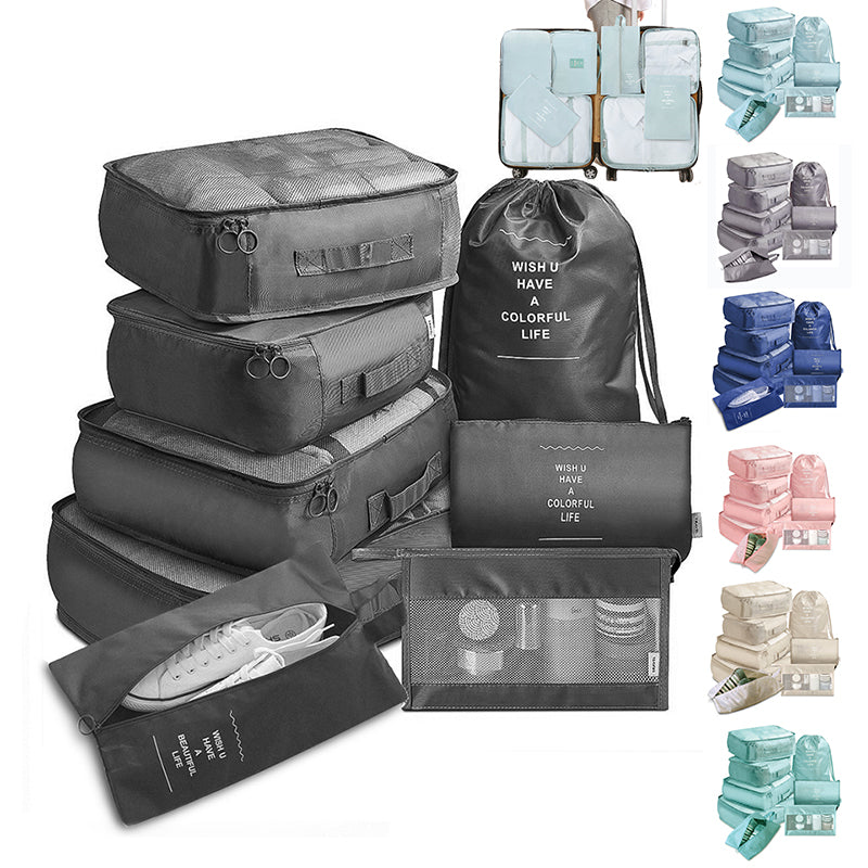 8-piece packing cube set