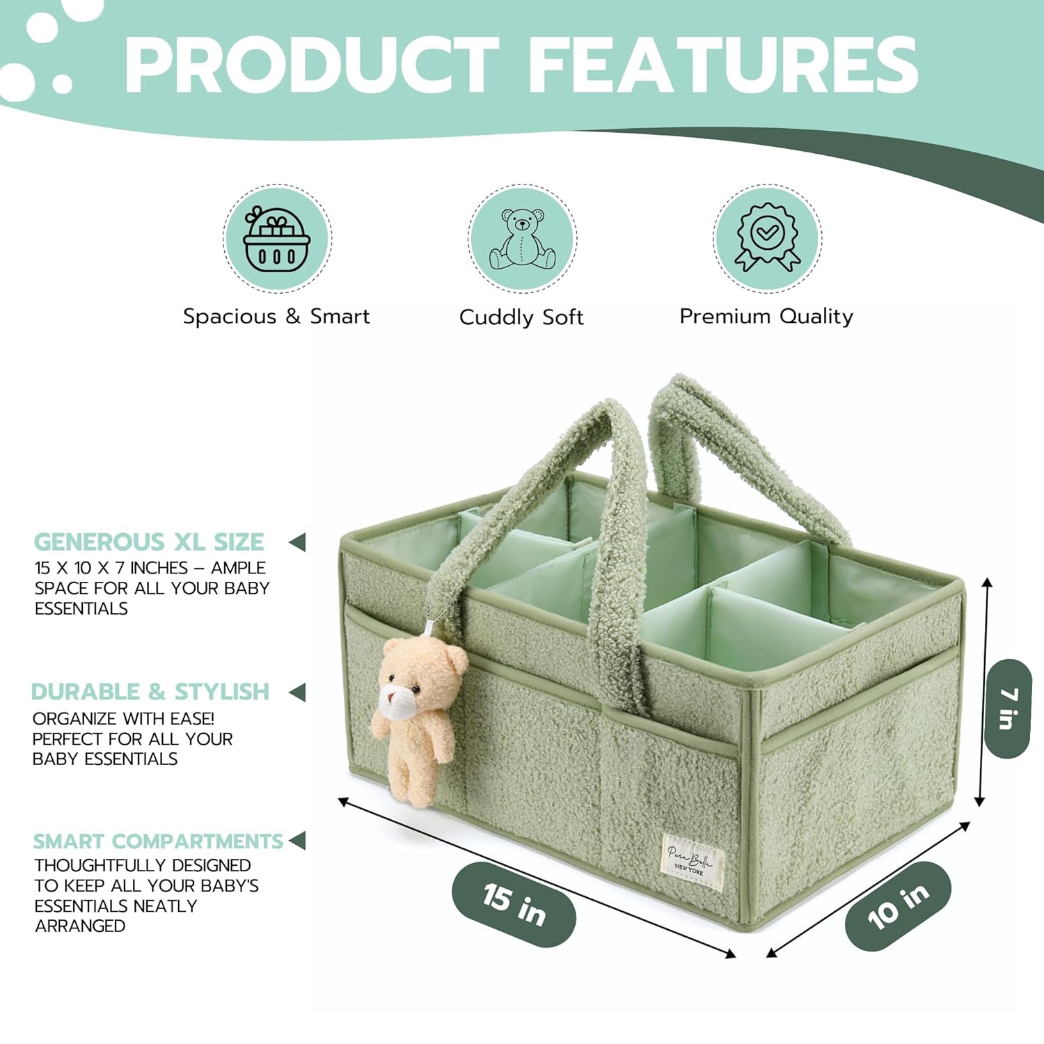 Caddy with removable dividers