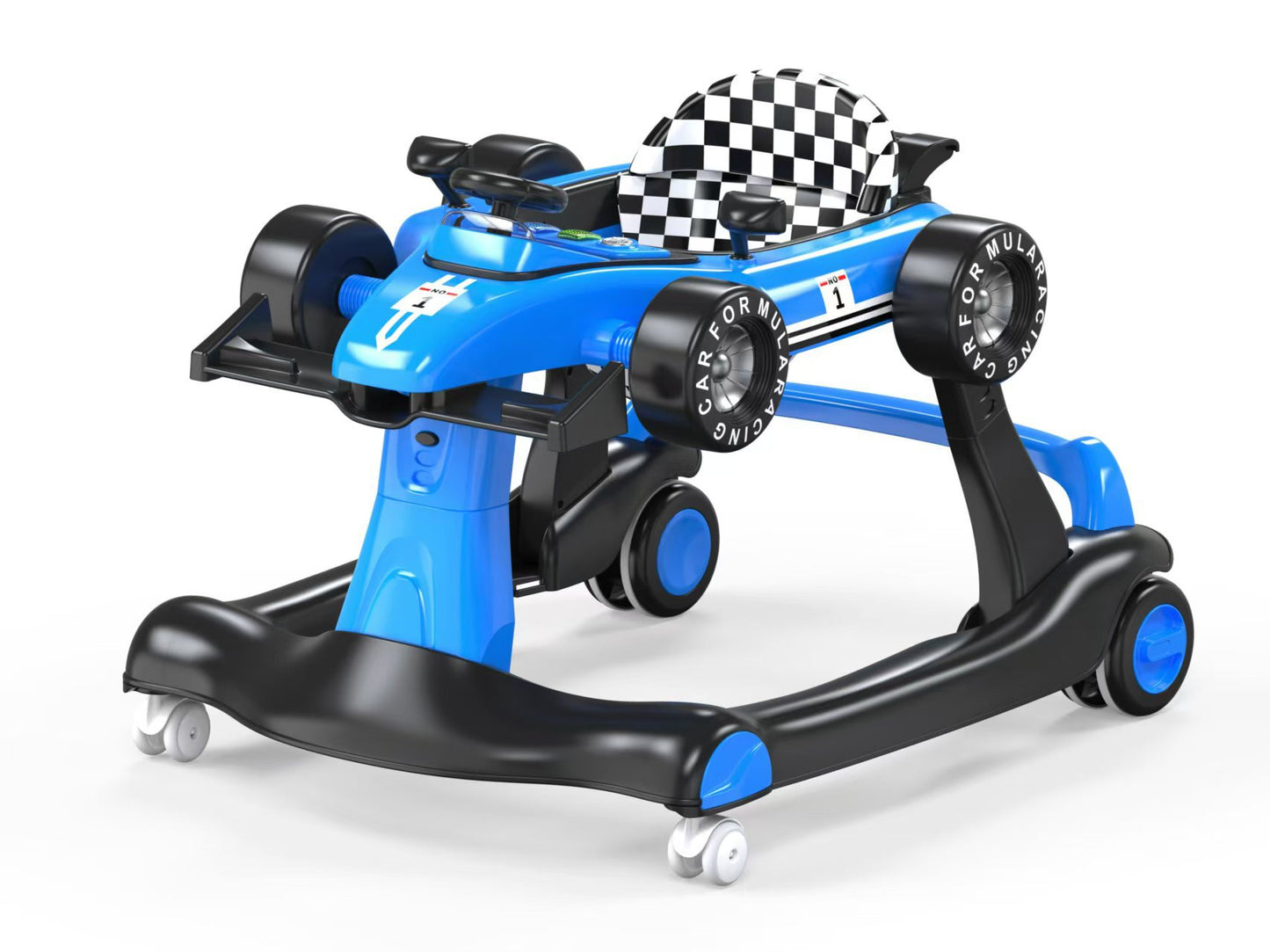 Multifunctional Baby Learning Walker with Anti-Rollover Design